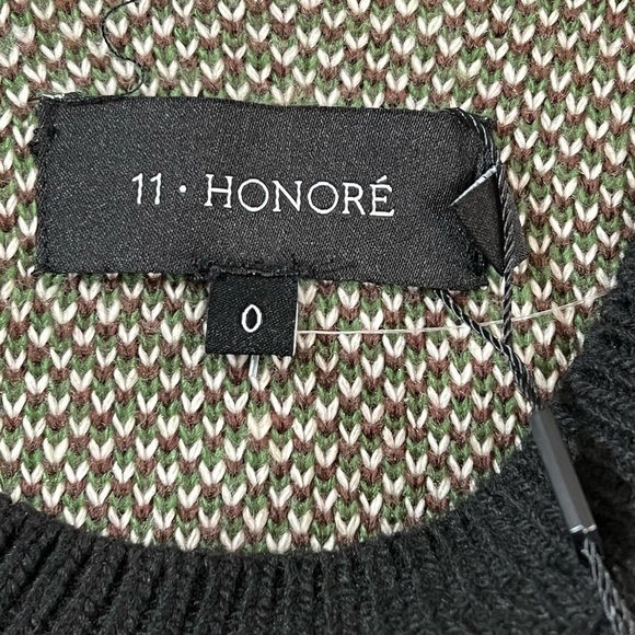 11 Honore Women’s Alexis Pattern Sweater, Abstract Colors, Size 0, NWT - Picture 4 of 13